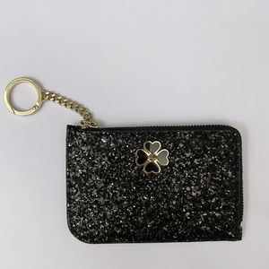 Kate Spade Glitter Darcy Medium L Zip Card Holder Wallet